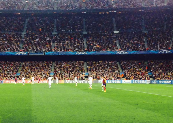 View from VIP Players Zone category at Camp Nou