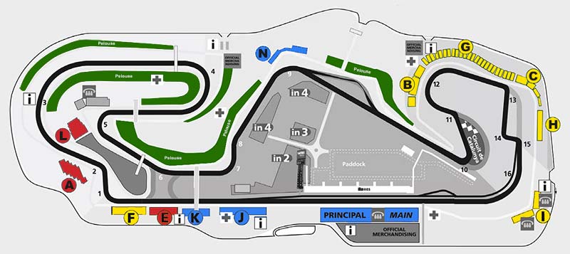 MotoGP Circuit de Barcelona category map